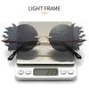 SHAUNA Fashion Rimless Sun Moon Sunglasses Women Candy Colors Smiling Face Gradient Shades Men UV400