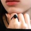 Less Is More Onyx Ball Ring