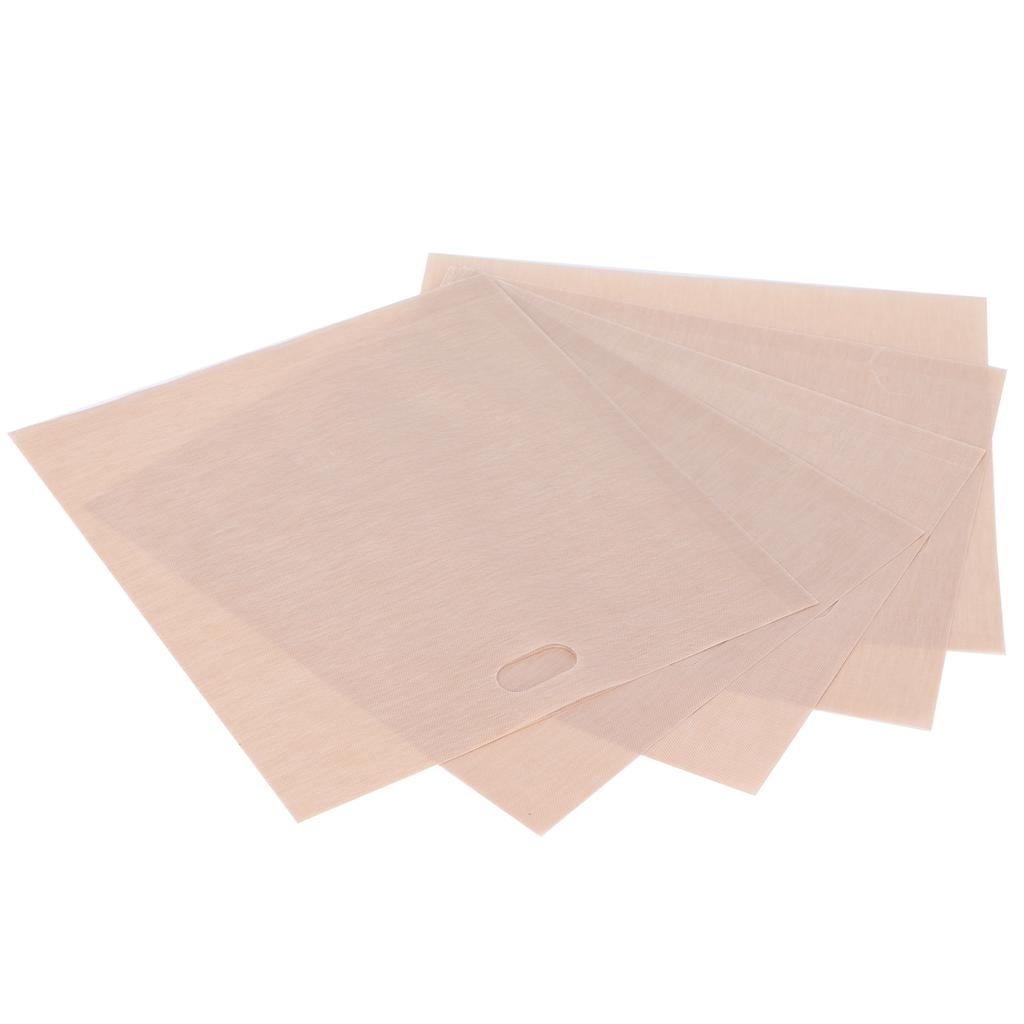 5Pcs NonStick Microwave Oven Toast Bag Food Grade Reusable Barbecue Bag for Barbecue Baking