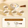 5/7pcs Ceramic Lucky Cat Teapot Set Japanese Style Bubble Tea Set Kung Fu Tea Pot Set  Office