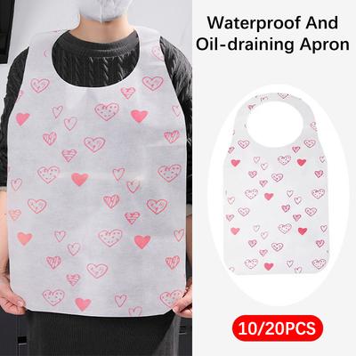 10 Pcs Einweg Schürze Für Hotpot Öl-Beweis Anti-Fouling Schürzen Erwachsene Tragbare Reinigung Kochen Vlies Wasserdicht delantal