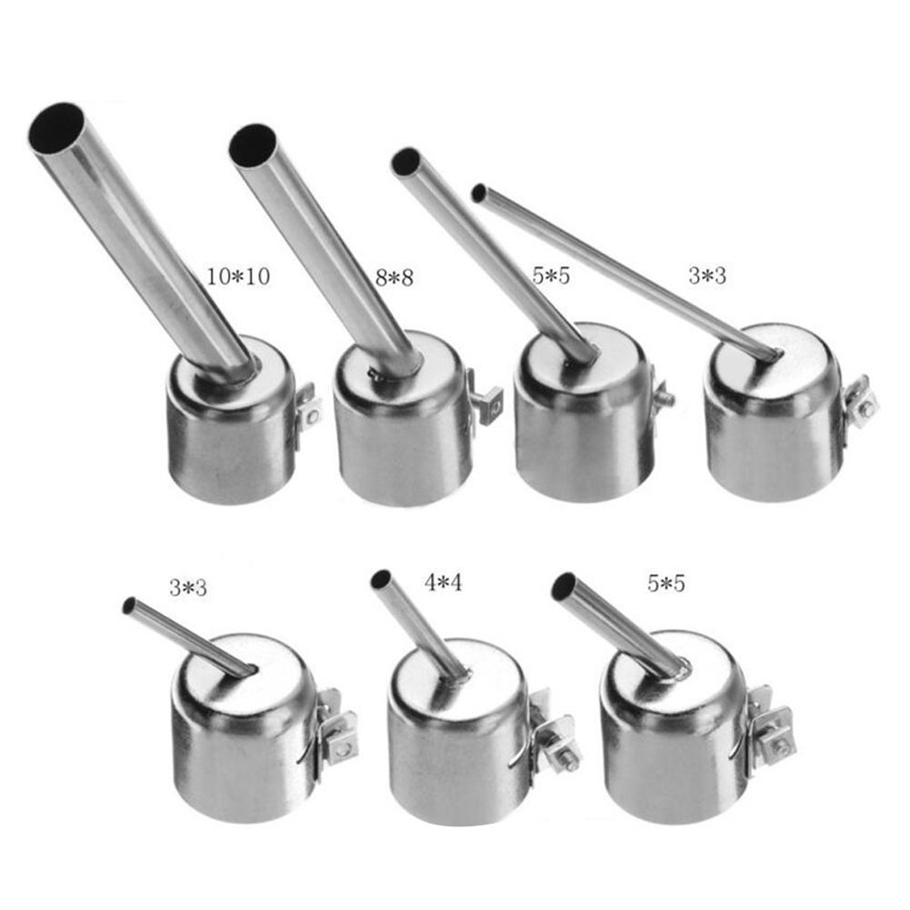 7PCs Set 850 Universal Steel Hot Air Gun Nozzle 10x10mm 8x8mm 5x5mm 4x4mm 3x3mm
