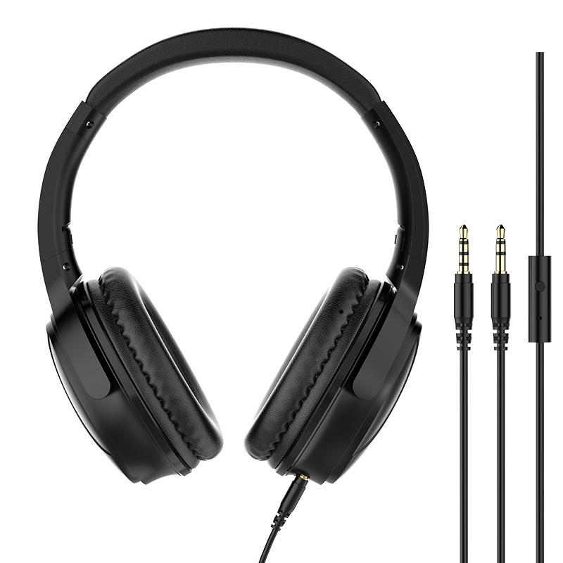 Wired On-Ear Gaming Headphones with Microphone, Clear Stereo Sound, and Call Capability