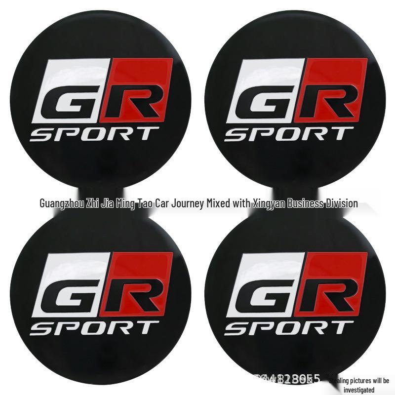 GR SPORT Car Hubcap Decoration Sticker Decal (56mm/60mm/65mm)