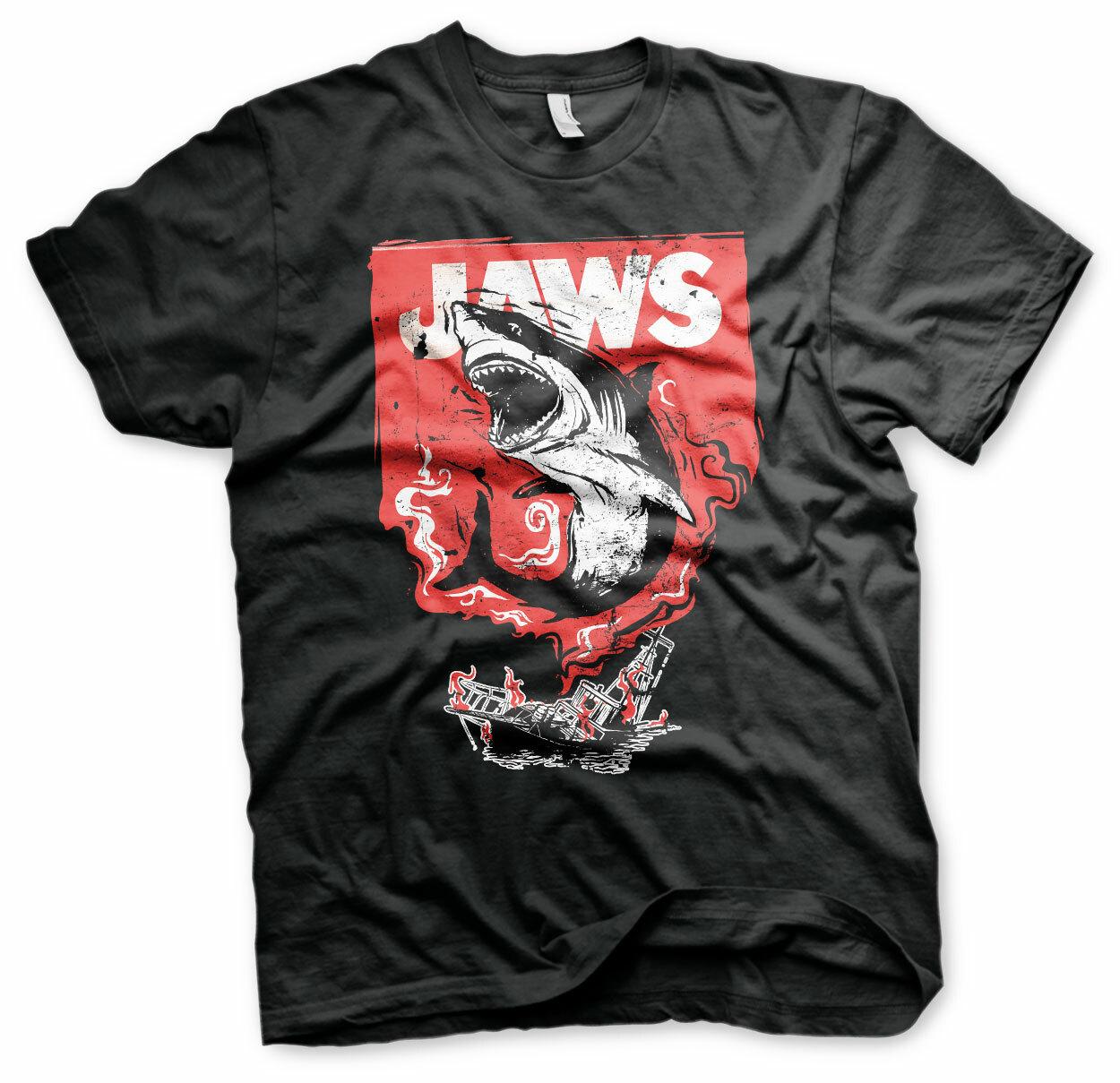 Officially Licensed Jaws Shark Smoke Mens T-Shirt S-XXL Sizes S