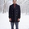 Cappotti - Cappotto di lana di media lunghezza stile britannico da uomo, Cappotto di lana premium alla moda a maniche lunghe per uomo Europa e America