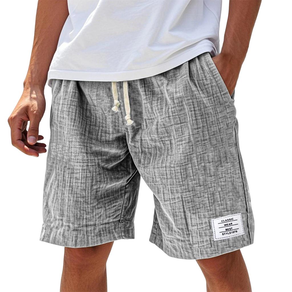 Men's Summer Casual Shorts Men's Fashion Sports Textured Shorts