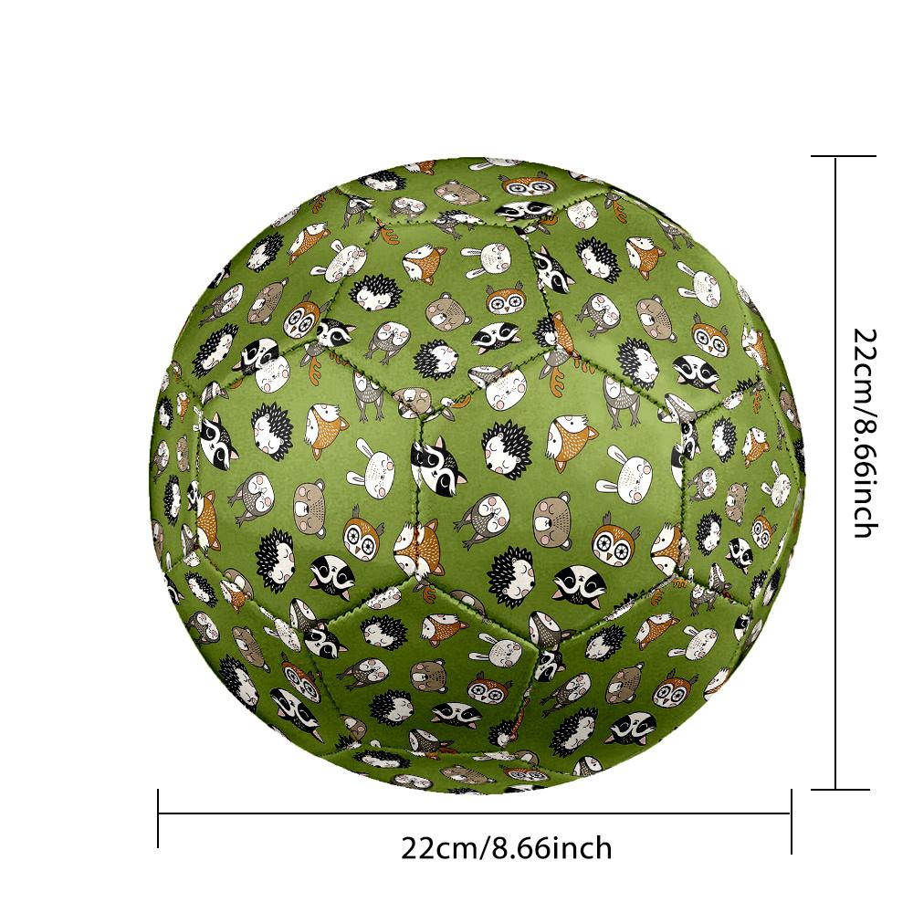 1PC Forest Animal Friends Soccer Ball Size 5 Football Machine Sewn Indoor/Outdoor Universal Football W11