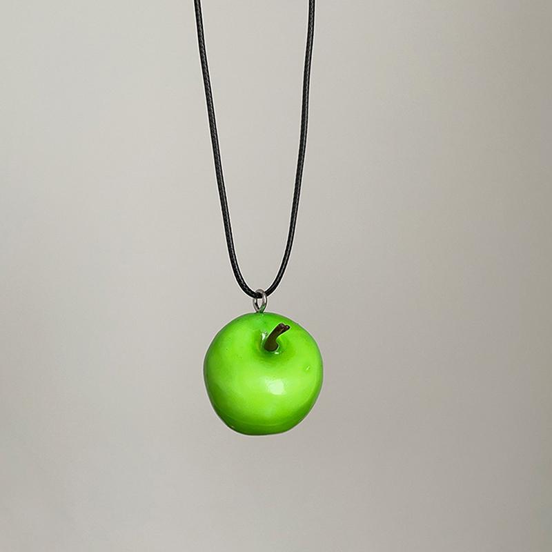 Funny  Bag Accessories Trend Fruits Pendant Necklace For Women Girls Y2K Cute Party Necklace Aesthetic Jewelry