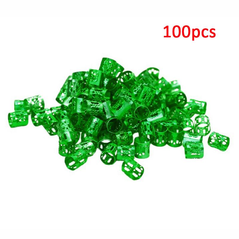 100pcs Hair Braid Cuff Hair Extension Ring Wig Decorative Tool Adjustable Clips for Hair Accessories