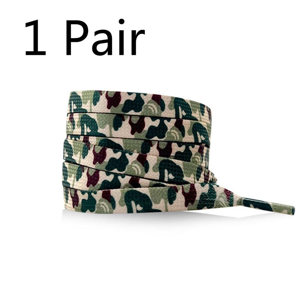 Cloud Camouflage Flat Shoelaces For Sneakers Trend Creative Shoelace Colorful Print Shoe Laces Woman Man Shoestring 120CM