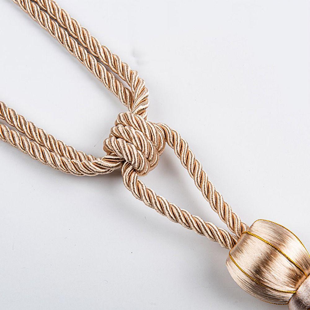 Polyester Yarn Curtain Tassels Tieback Punch-free Curtain Tennis Ball Strap  Curtain Accessories