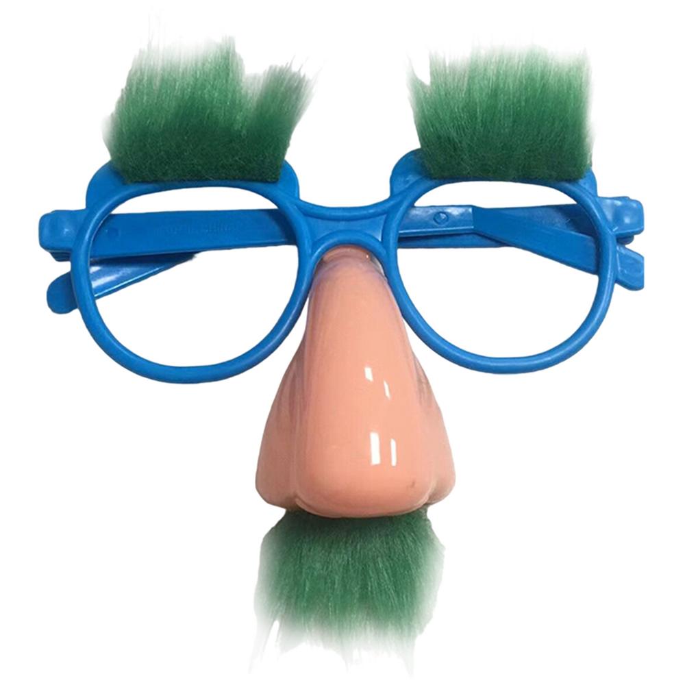 

Новинка на Хэллоуин, забавные очки-брови, камуфляжные очки с усами и носом для украшения праздничной вечеринки синий