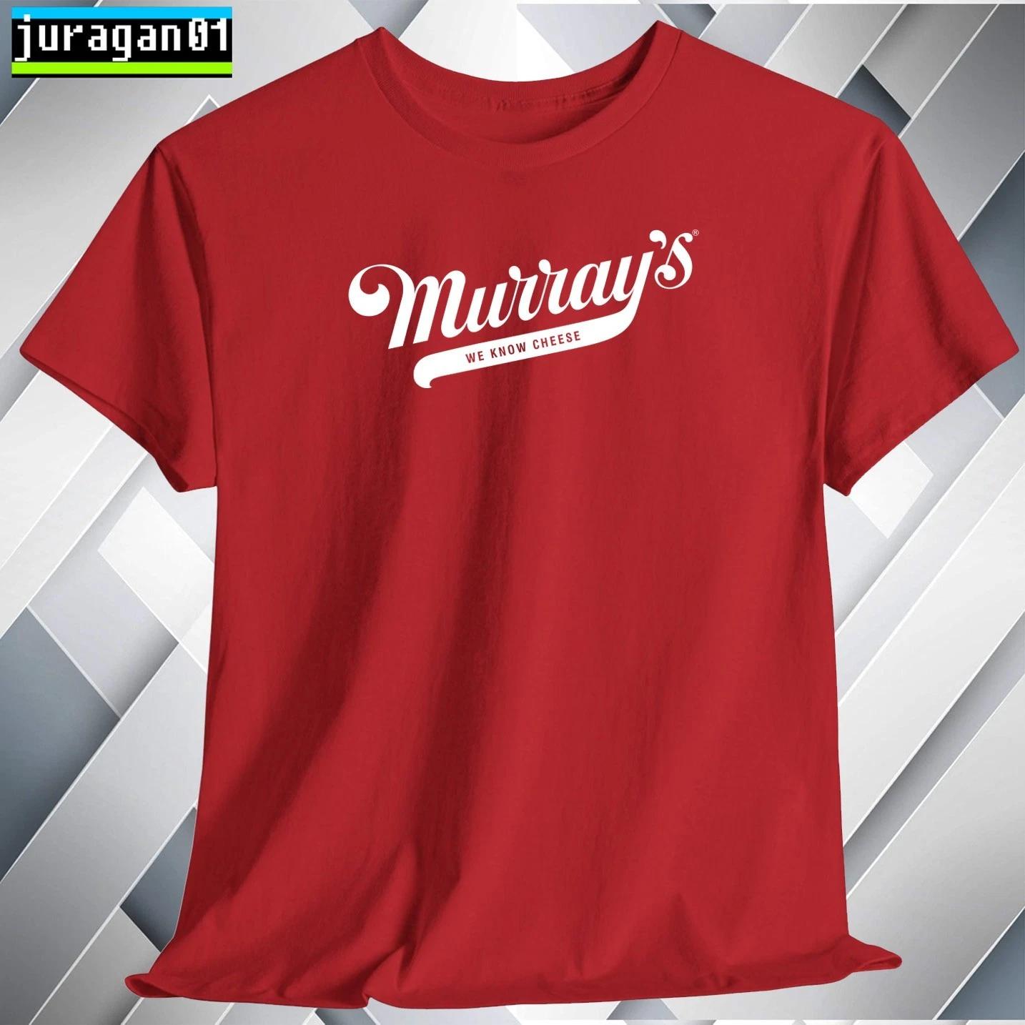 Murray s Cheese T shirt Logo Black/Gray/Blue/Red/White/Choc S to 5XL Made in USA 2XL
