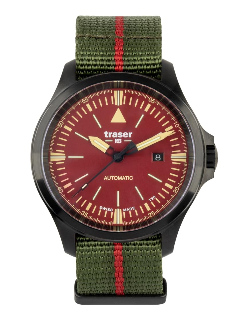 

Чоловічий годинник Tracer P67 Officer Automatic Red 110757 Green [TRASER] червоний