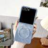 Suitable for Samsung Zflip7 Mobile Phone Case Anti Fall Zflip6 Simple Business Denim Magnetic Zflip6 Protective Case