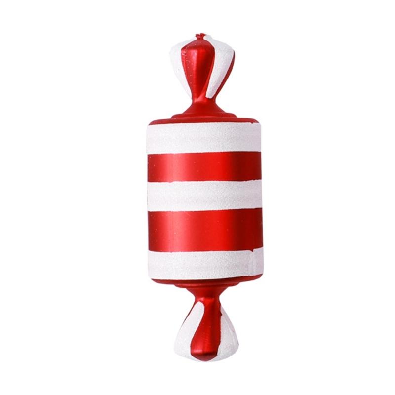 Christmas Candy Red White Decorative Pendant Charm Ornament Supplies for Tree Festival Party Decoration Gift Supplies