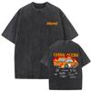 Washed Vintage Rapper Frank Hip Hop Oversized T-shirt Ocean Retro T Shirts Blond Fashion Pop Music T-shirts Men Trend Streetwear