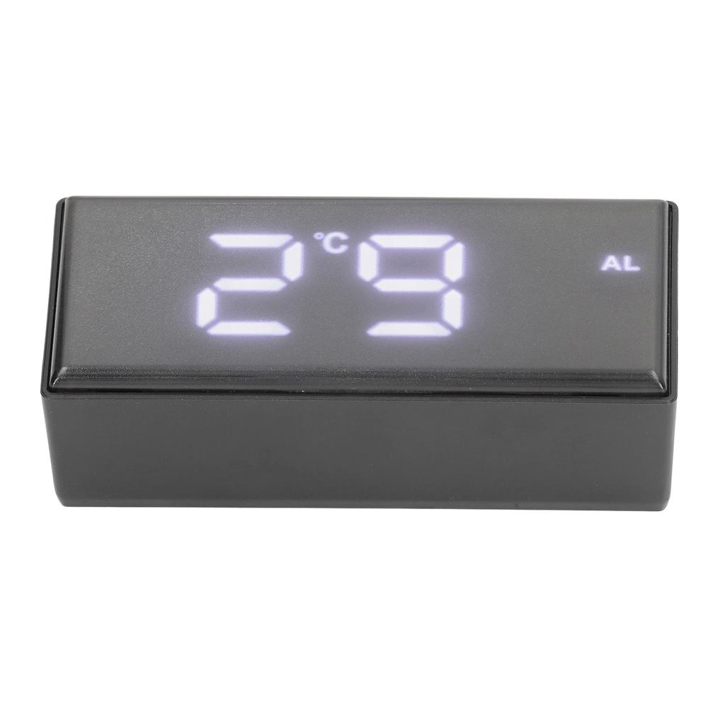 Digital Clock Energy Saving Backlight LED Mirror Digital Display Electronic Alarm Clock for Dormitory Home Bedroom White