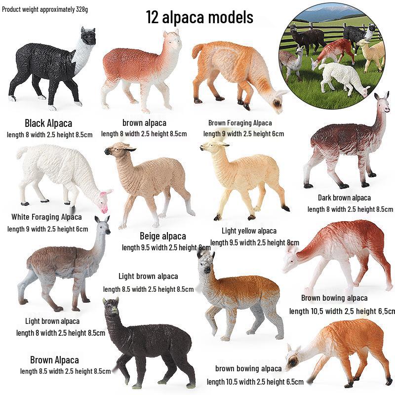 Kids' Cognitive Animal Model Set: Chicken, Duck, Goose, Cow, Pig, Sheep, Donkey, Cat, Dog, Horse