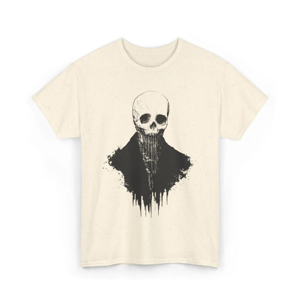 Zombie Skull Horror T-Shirt Gothic Grunge Skeleton Head Tee Macabre Alt Clothing Grim Dark Academia Graphic Tee Men Clothing