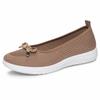 Spring and Summer Mom Shoes, One-piece Soft-soled Women's Single Shoes, Fly-ribbed Breathable Outdoor Walking Shoes, Casual Shoes
