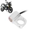 Handlebar Headlight Switch Aluminium Alloy with Red LED Indicator Light Motorcycles Modification Parts 25mm