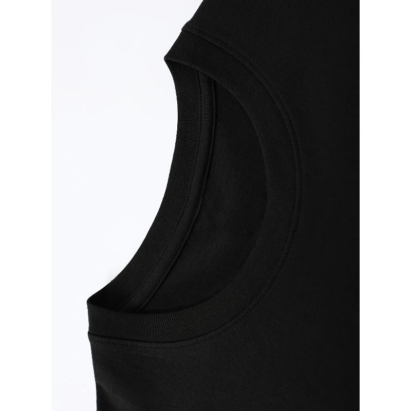 European sizes Summer Trend Men'S Pure T-Shirt, Casual Front Pattern Printing, Outdoor Wear Men'S Fashion Pure T-Shirt