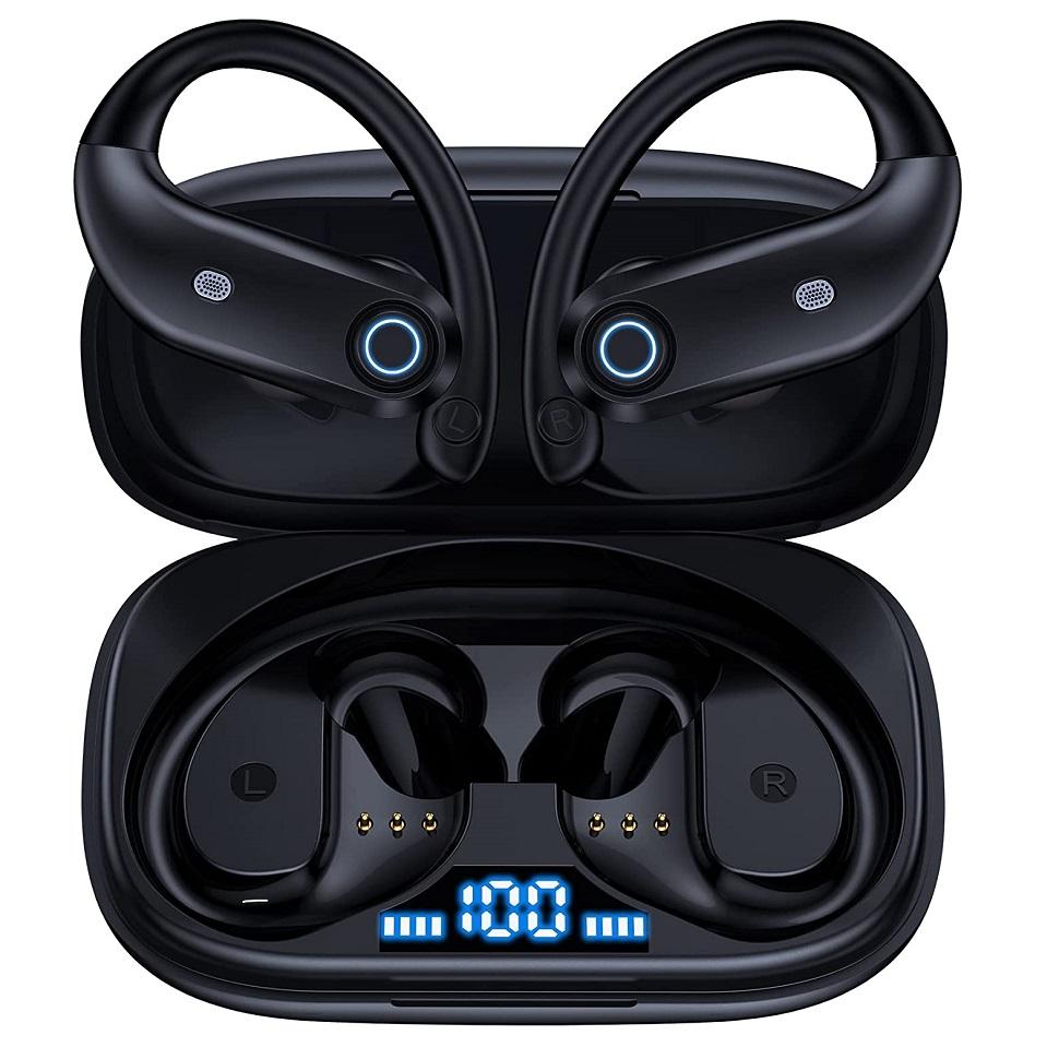 

Bluetooth Earphones Wireless Earbuds with Wireless Charging Case Stereo Sound Headphones Built-in Mic in-Ear Headsets Deep Bass чорний