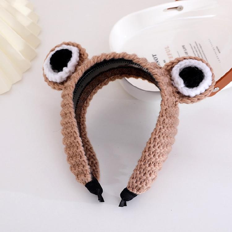 Cartoon Animal Wash Face Headband Knitted for Frog Headbands Lovely Party Hair P