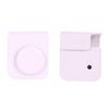 Estojo para Câmera de Couro PU Protetor Capa para Câmera Bolsa com Alça de Ombro Ajustável para Fuji Instax Mini 12 Roxo