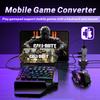 GAMWING M9 5-in-1 Wired + Bluetooth-compatible Dual Mode Mobile Game Converter with Keyboard and Mouse Set