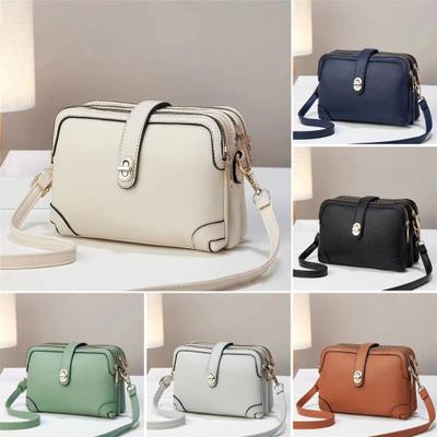 Women Shoulder Bag with Detachable Adjustable Shoulder Strap Multi Pockets Crossbody Bag