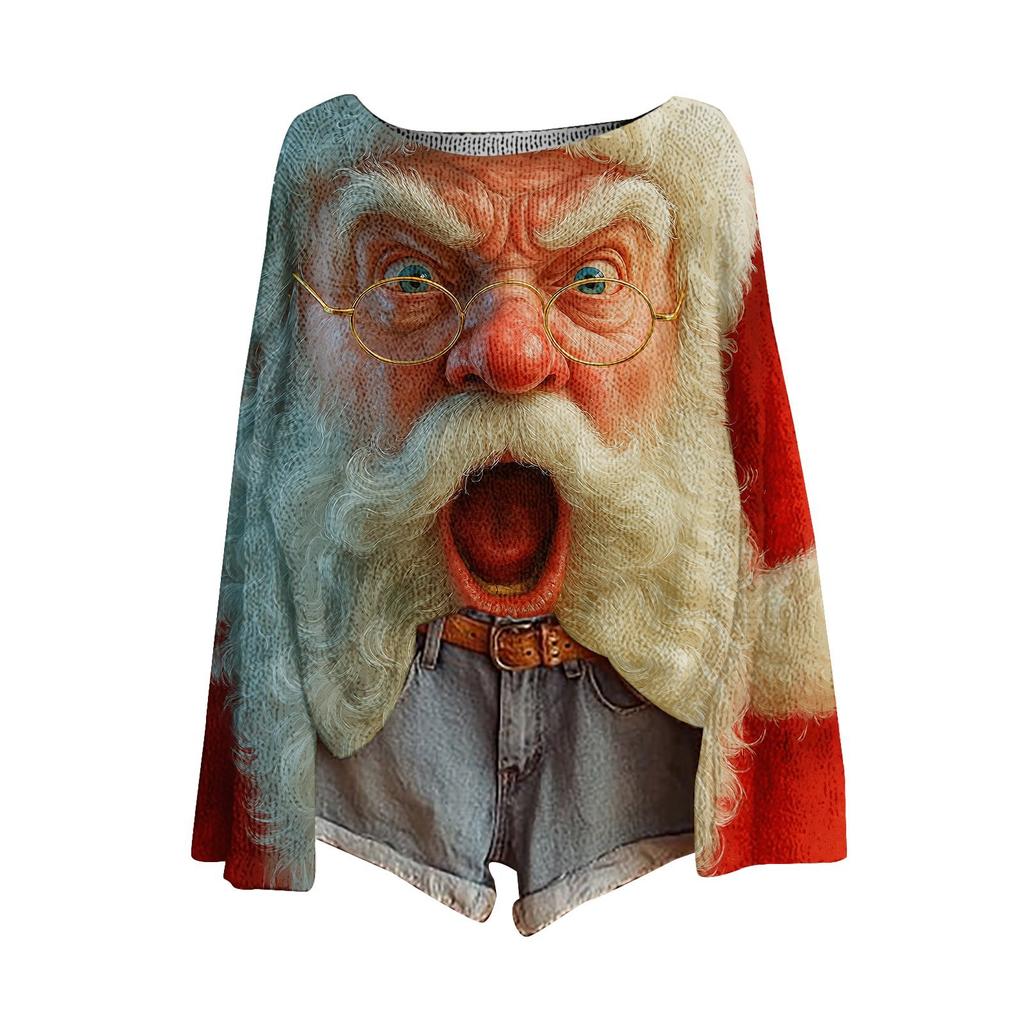 XDC-YZL84-One-word Neck Pullover Sweater 3D Printing
