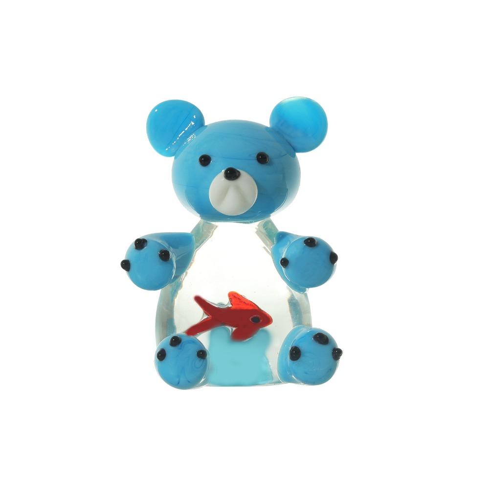 Home Decor Mini Pocket Fish Ornaments Living Room Desktop Glass Fish Black Cat Ornaments  Cute