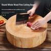 Round Solid Pine Wood Cutting Board