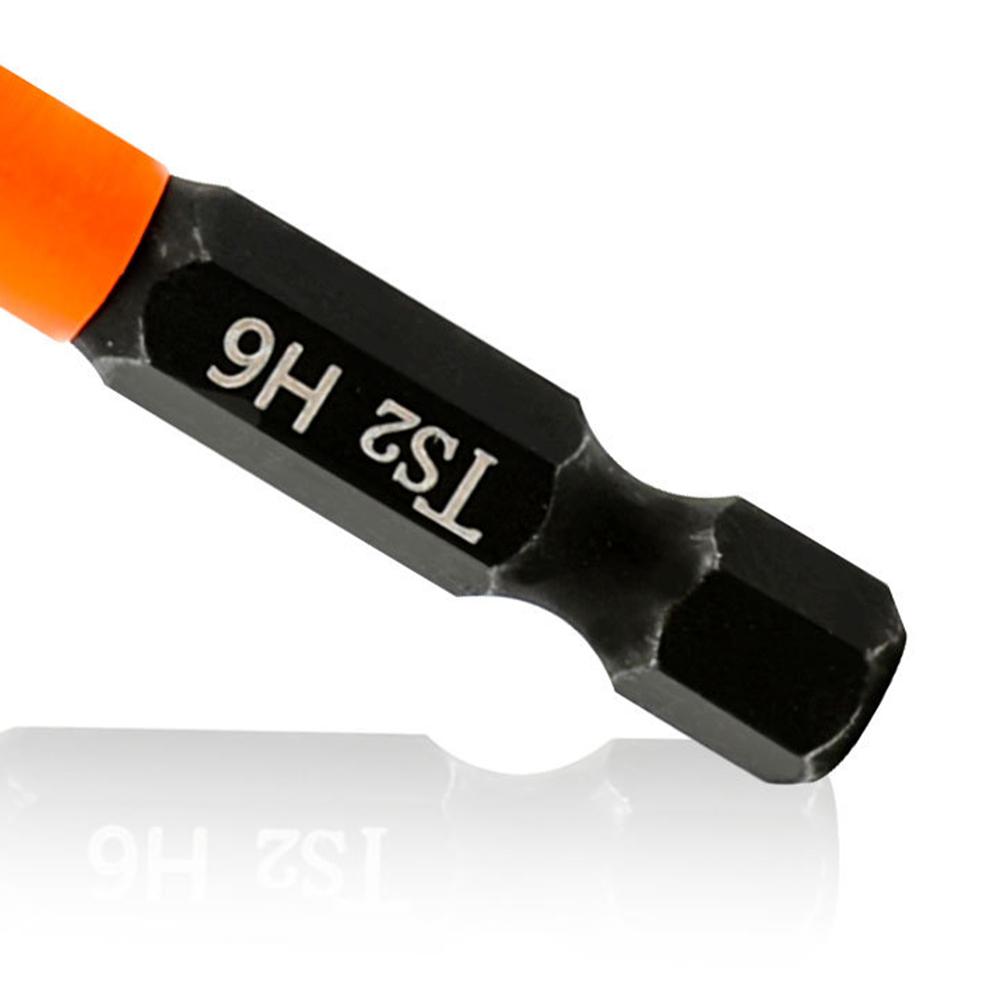 10PCS Hex Screwdriver Bit Set 100mm H3 TS2 Steel Magnetic Drill Bit for Electric Drill Screwdrivers