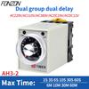 AH3-2 Einschaltdelay Timer Zeitschalter Verzögerungstimer Relais Einstellbare Zeit 1~60S 3~60M Mit 8-Pin Sockel 12 24V 110V 220V 380V Relais 5
