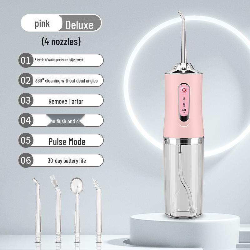 Usmile Portable Electric Water Flosser with Four Heads for Oral Care
