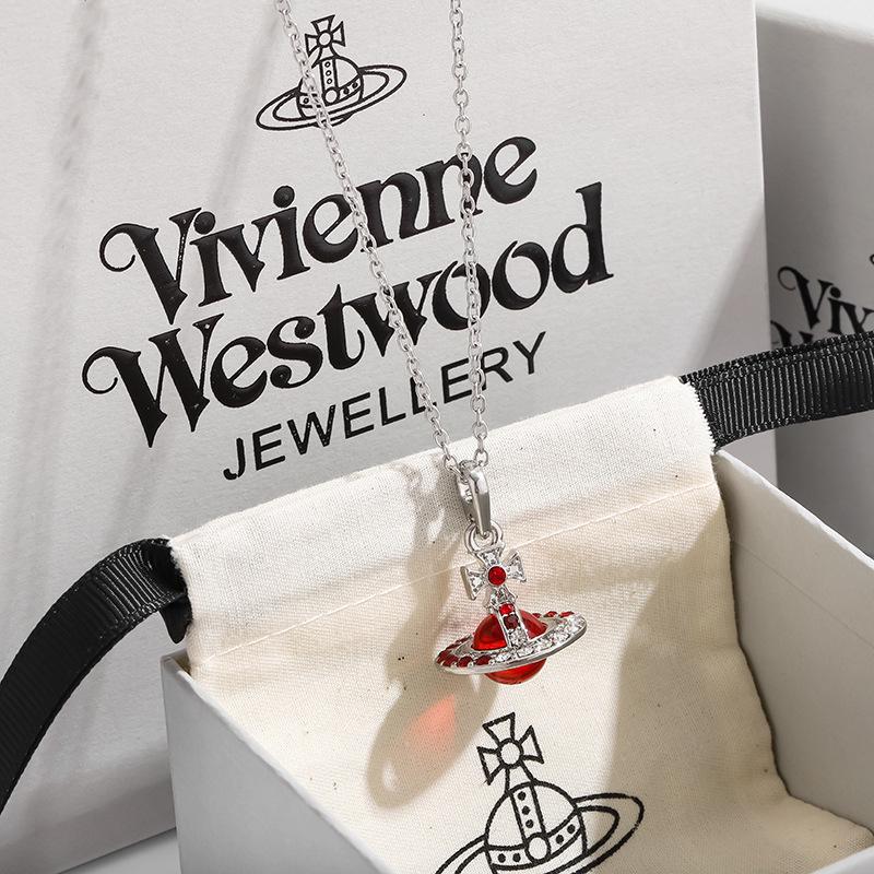 Empress Cixi Saturn Gradient Diamond Orb Necklace & Earrings Set for Women