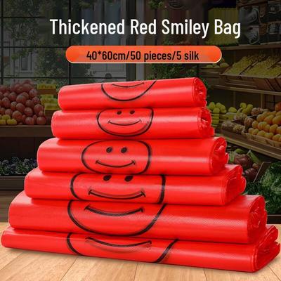 Thickened Smiley Shopping Bags
