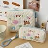 Stylish Puppy Makeup Bag for Women - Cute Cartoon Design, Large Capacity Stationery Storage