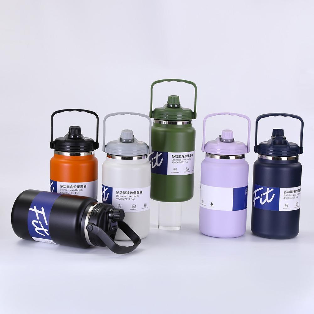 Large Capacity Insulated Water Bottle 1.5/2/2.5L Vacuum Flask Drinkware Sport Thermal Cup  Travel