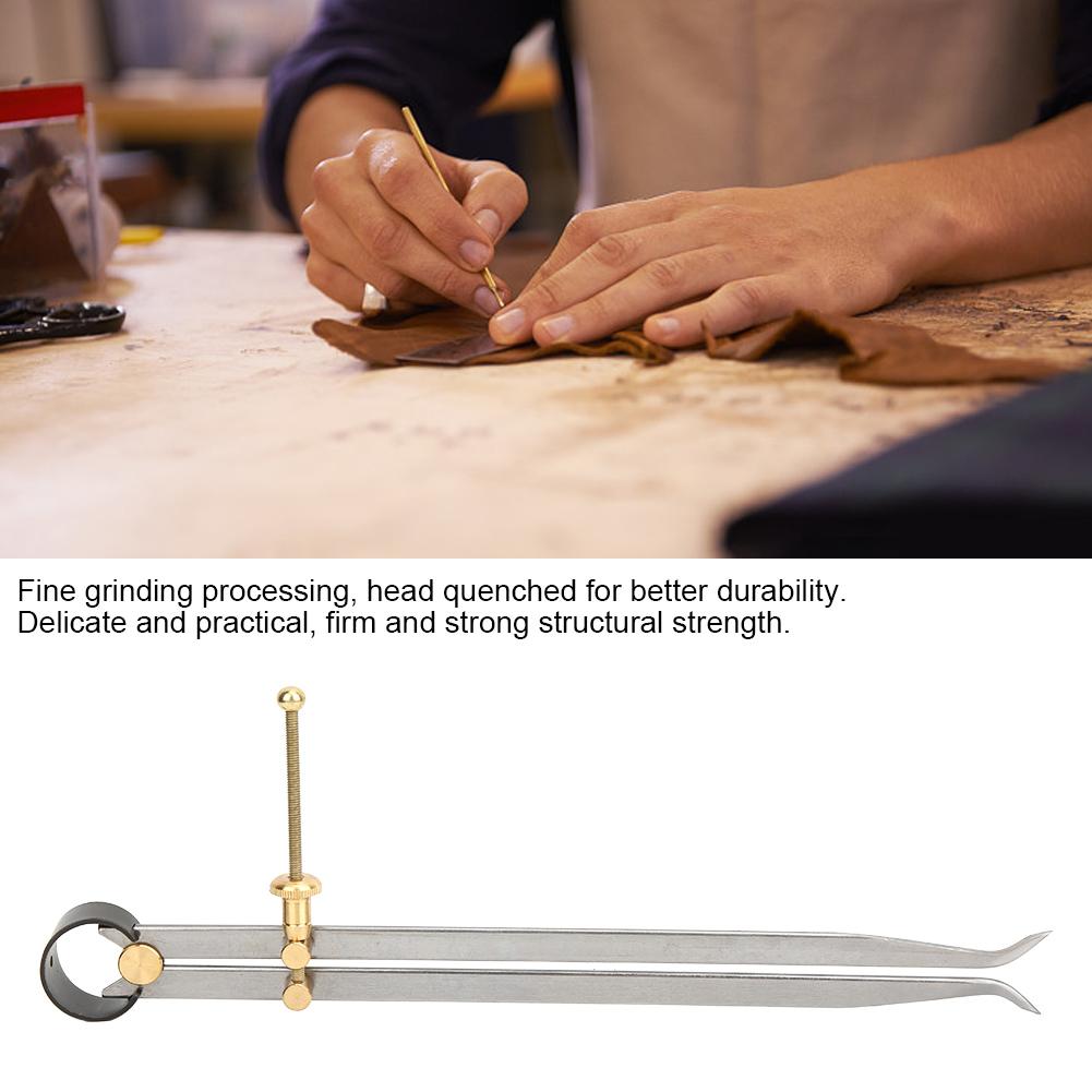 Fine Ground Spring Divider Carbon Steel Brass Flat Leg Inside Spring Caliper250mm