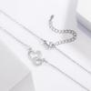 925 Silver Zircon Double Heart Necklaces For Women Girls Wedding Luxury Designer Jewelry Accessories Argent 925