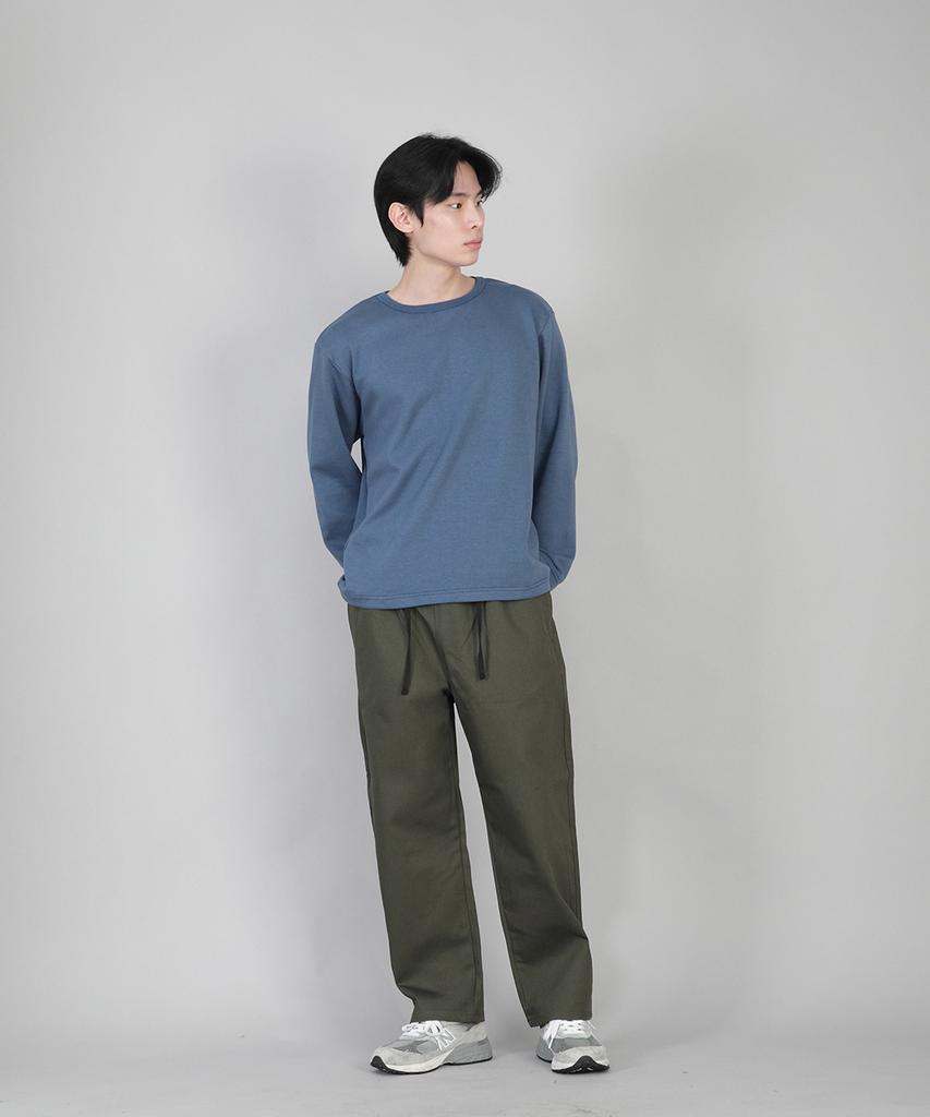 Seinteukeulu Plain Tapered Cotton Pants Rtp-380 Khaki