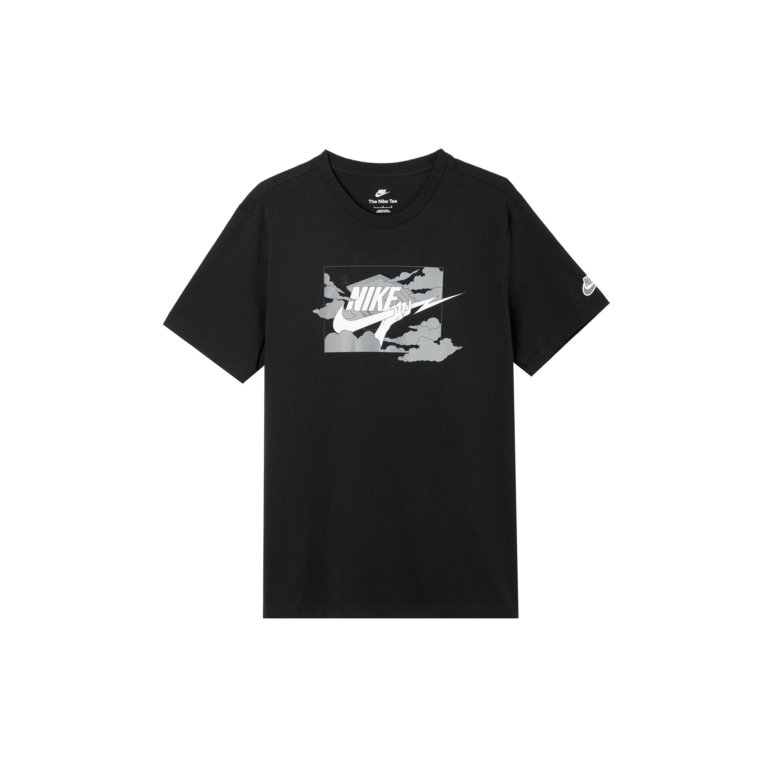 Nike Club Graphic T-Shirt Asia Sizing Black Men s FZ5420-010 M