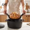 Reusable Dough Kneading Mat with Scales Sourdough Baking Handles Non-stick Heat Resistant Transfer for Oven Silicone Basket Bread Toast Foldable