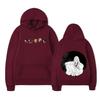 Autumn Winter Japanese Anime Hoodie Sweatshirt Print Letter Oversize Pullover Casual Fashion Street Long Sleeved Top