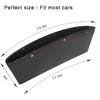Coolrunner 2 Set Car Seat Gap Organizer, Car Seat Gap Filler, PU Full Leather Car Seat Crevice Storage Box Universal Fit In Between Car Seat Catcher